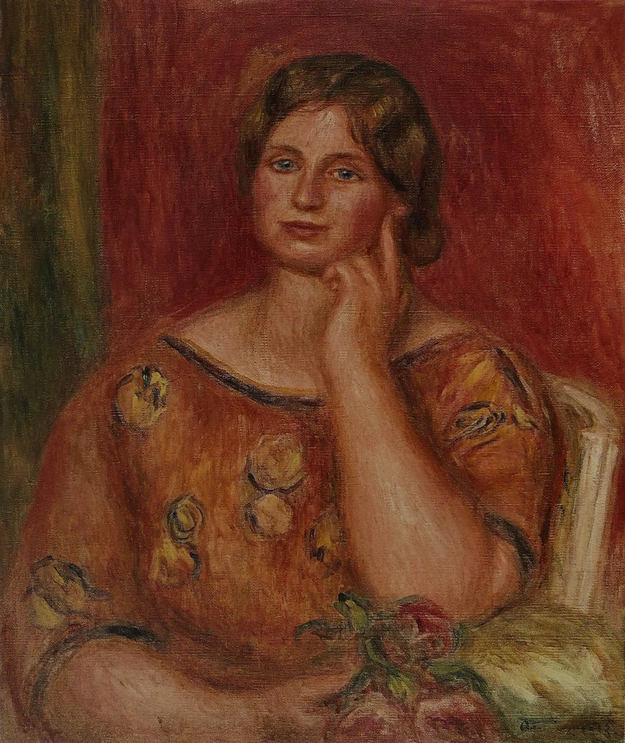Portrait de Gertrude Osthaus - Pierre-Auguste Renoir image 1 reproduction d’œuvre d’art à l’huile