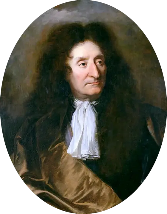 장 드 라 퐁텐(1621-1695) 초상화, 시인 - Hyacinthe Rigaud