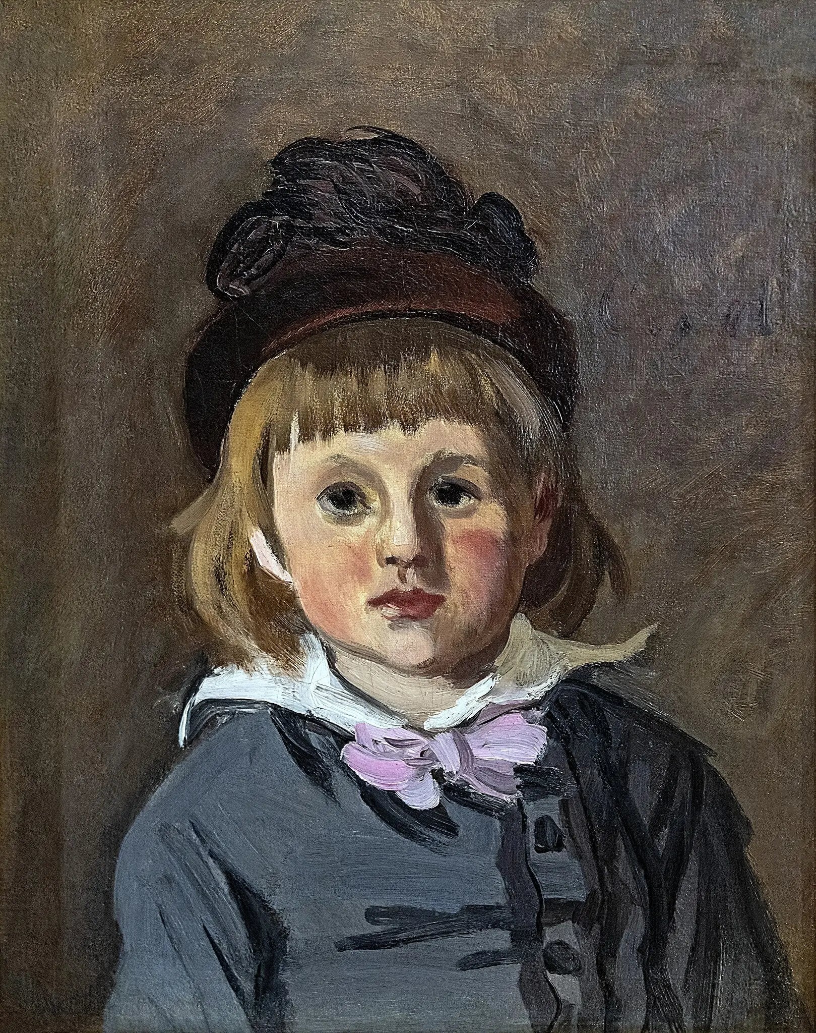 Portrait de Jean Monet en bonnet à pompon - Claude Monet - Alpha Reproduction