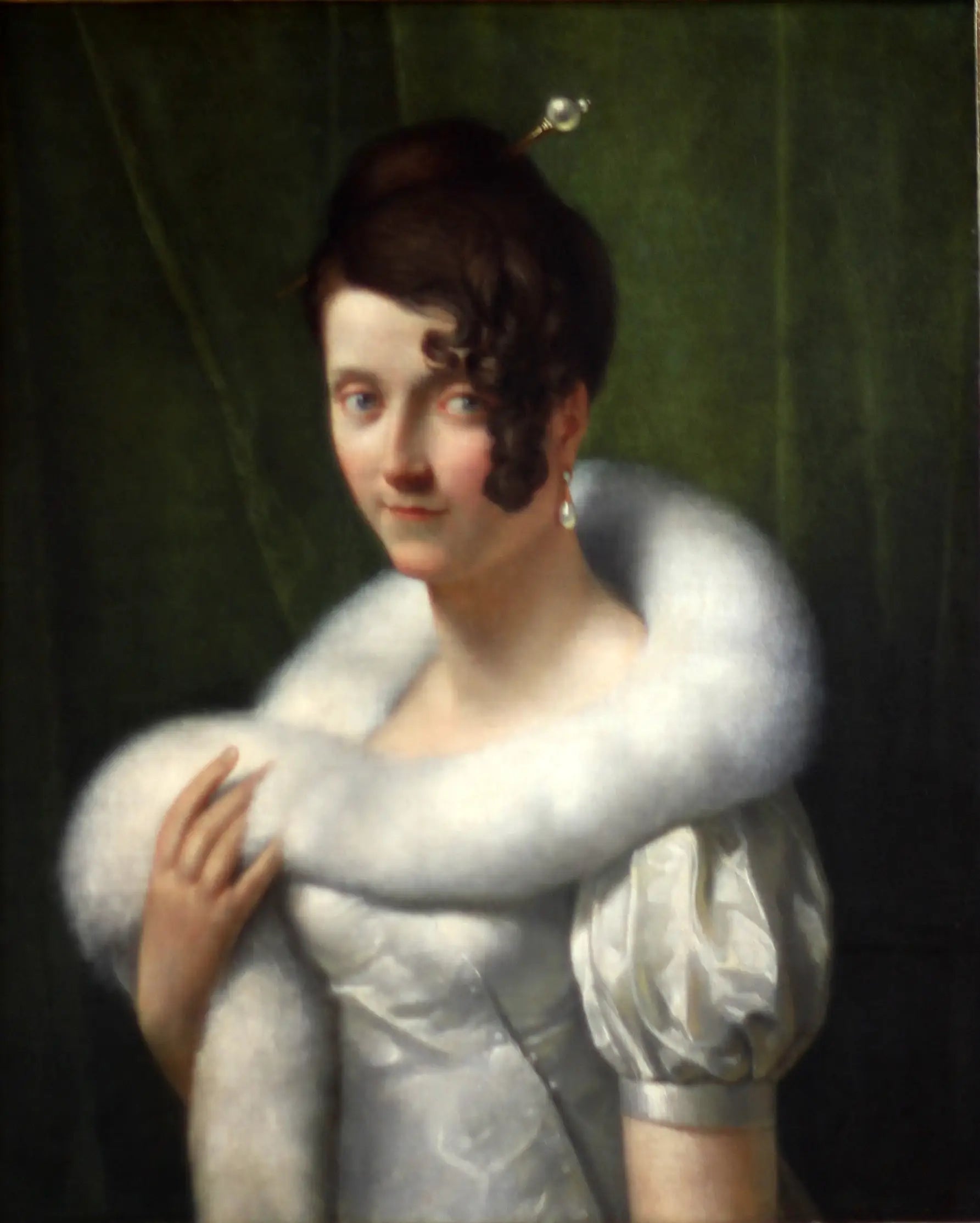 Portrait de jeune femme au boa - François Gérard - Alpha Reproduction