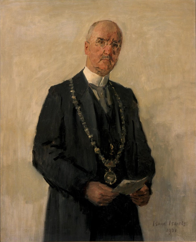 요하키무스 피터 폭케마 안드레아이 초상화 (1879-1949), 위트레흐트 시장 - 이삭 이스라엘스