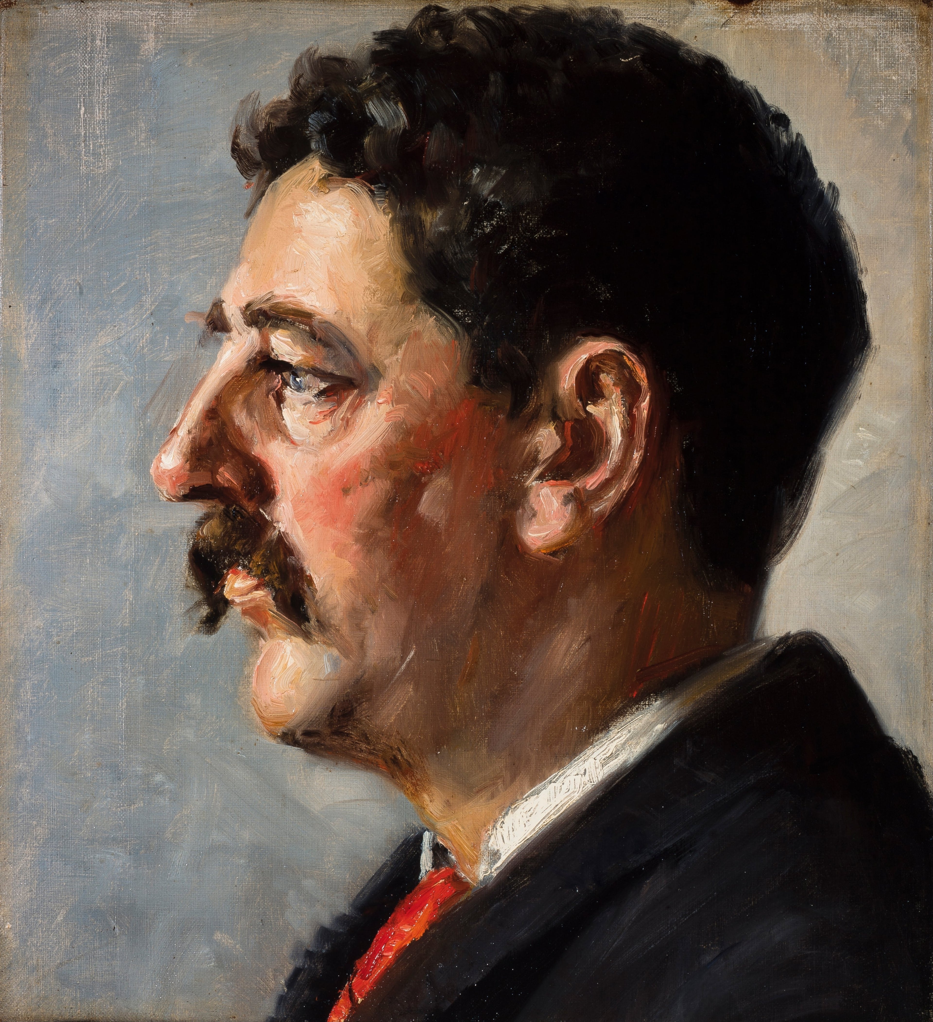 Portrait de John H. Brøndum - Michael Peter Ancher image 1 copie peinte à la main à l’huile