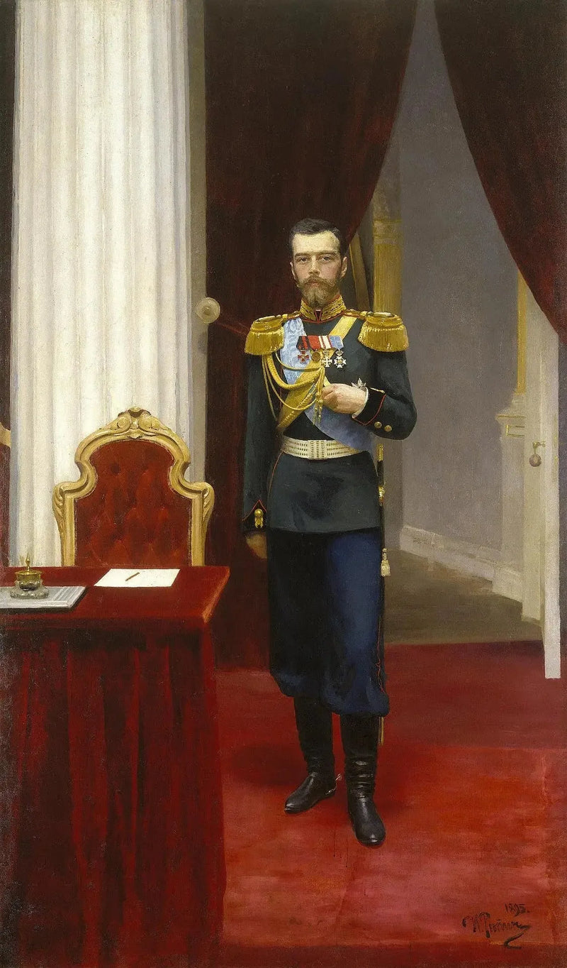 니콜라이 2세 황제의 초상화 - 일리야 레핀

Source:
Portrait de l'empereur Nicolas II - Ilya Repin