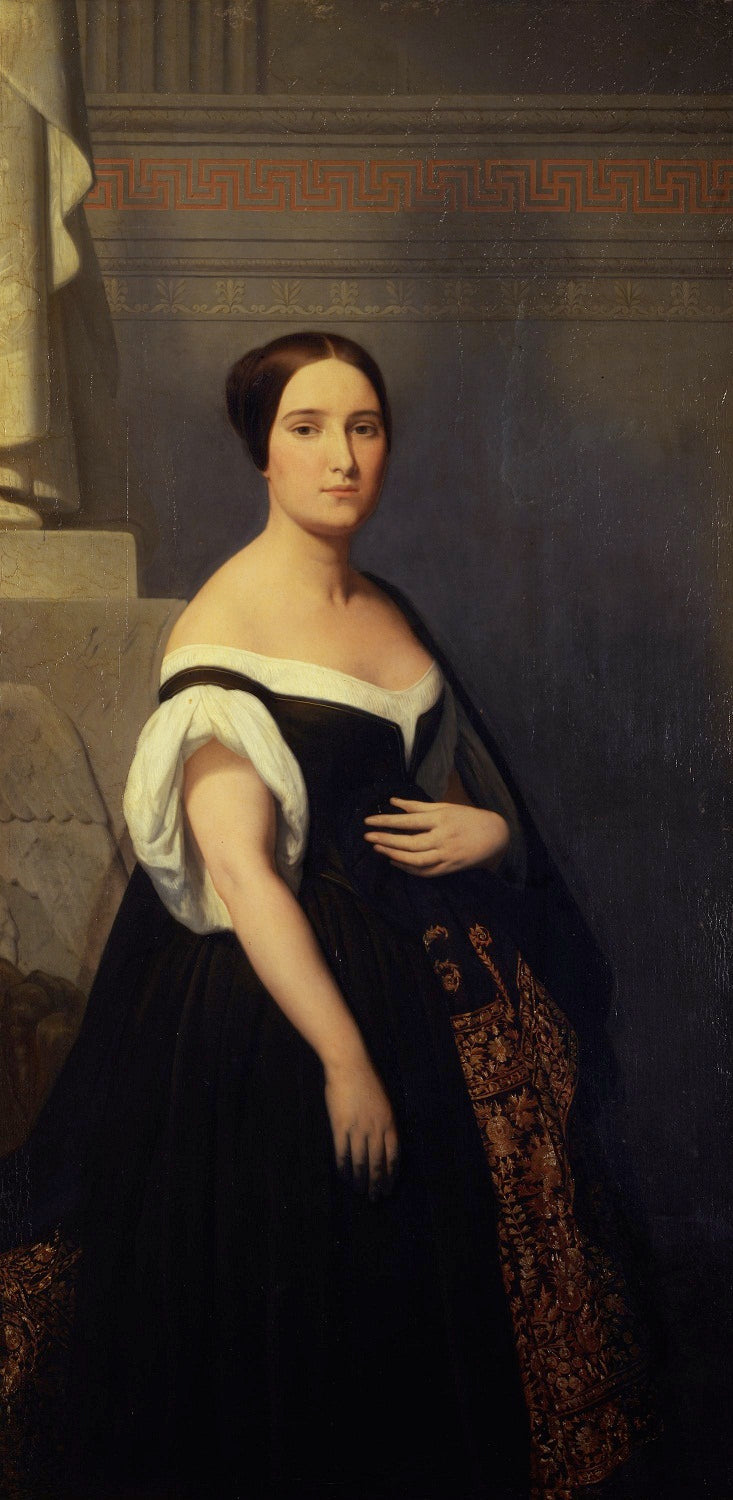 Portrait de la princesse Mathilde Bonaparte - Ary Scheffer image 1 reproduction d’œuvre d’art à l’huile
