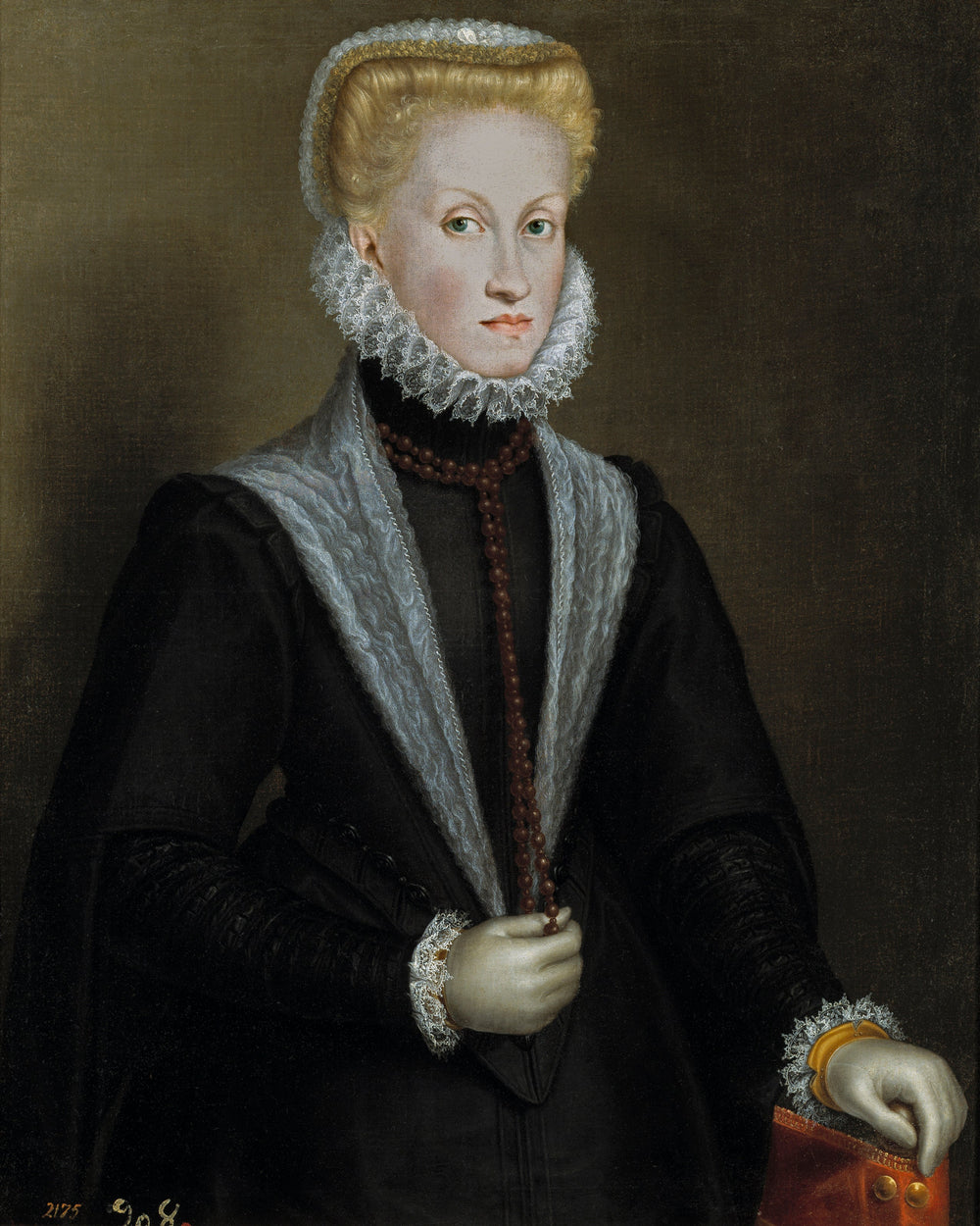 Portrait de la reine Anne d'Autriche - Sofonisba Anguissola image 1 copie de tableau peinte à la main