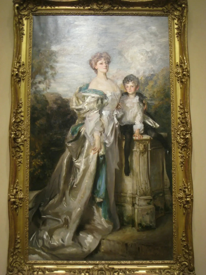 워릭 부인과 그녀의 아들 초상 - 존 싱어 사전트