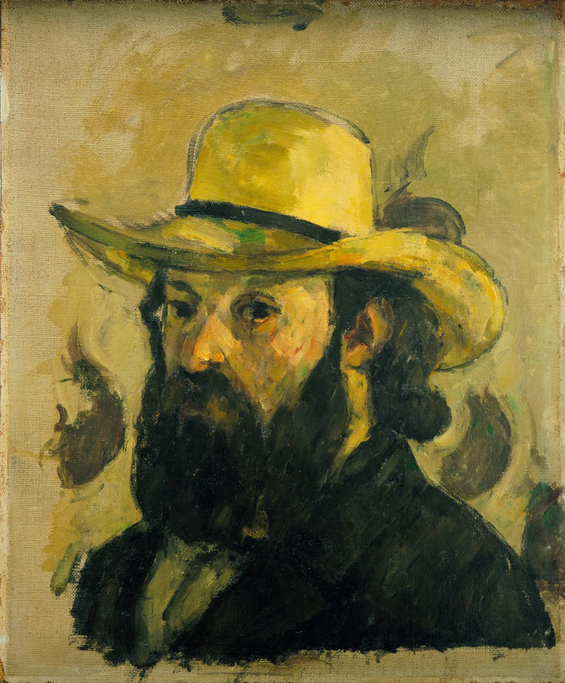 밀짚모자를 쓴 예술가의 초상 - Paul Cézanne
