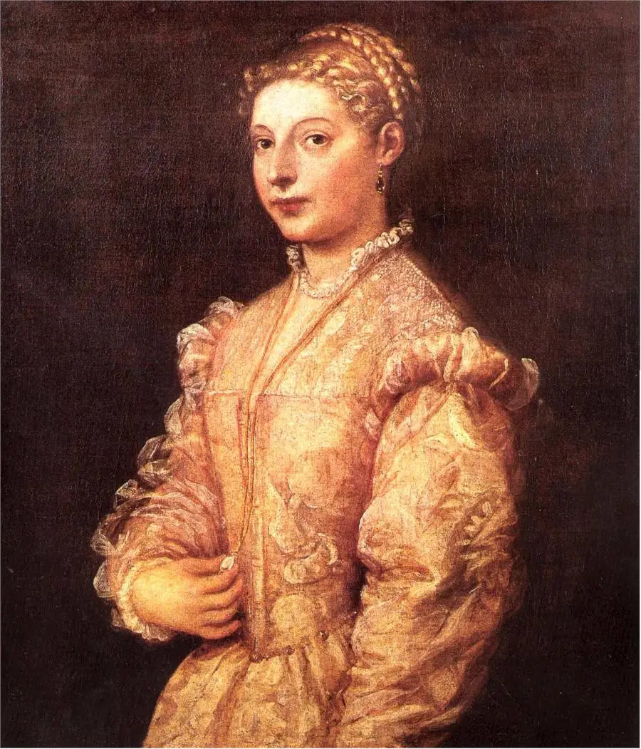 Portrait de Lavinia Vecellio - Titian image 1 tableau peint à l’huile sur toile