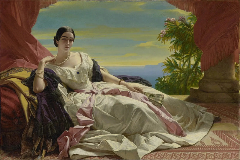 레오닐라 공주, 사인-비트겐슈타인-사인 공작 부인 - 프란츠 자버 윈터할터

Source:
Portrait de Léonilla, princesse de Sayn-Wittgenstein-Sayn - Franz Xaver Winterhalter