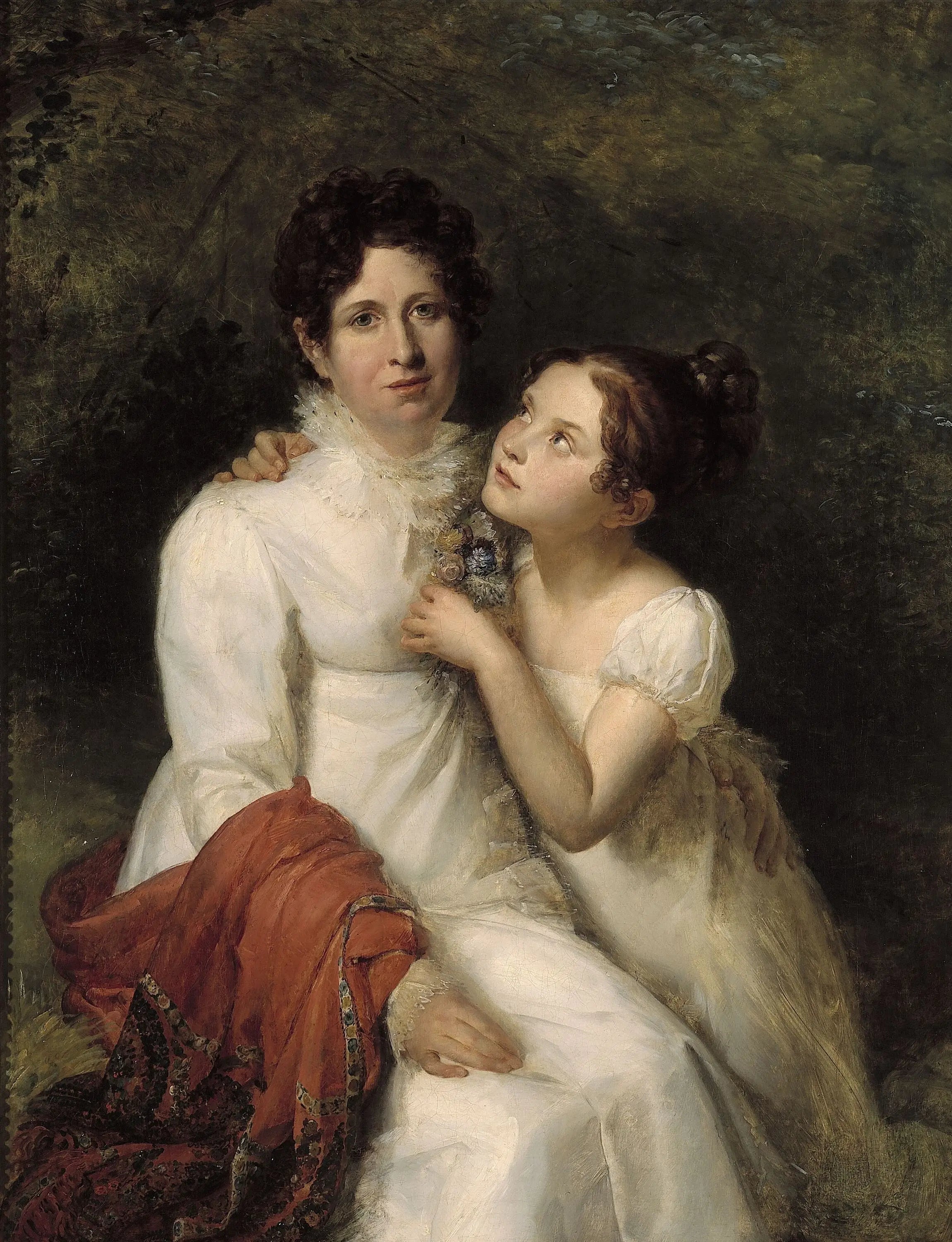 Portrait de Madame Bauquin Du Boulay et de sa nièce Mademoiselle Bauquin de La Souche - François Gérard - Alpha