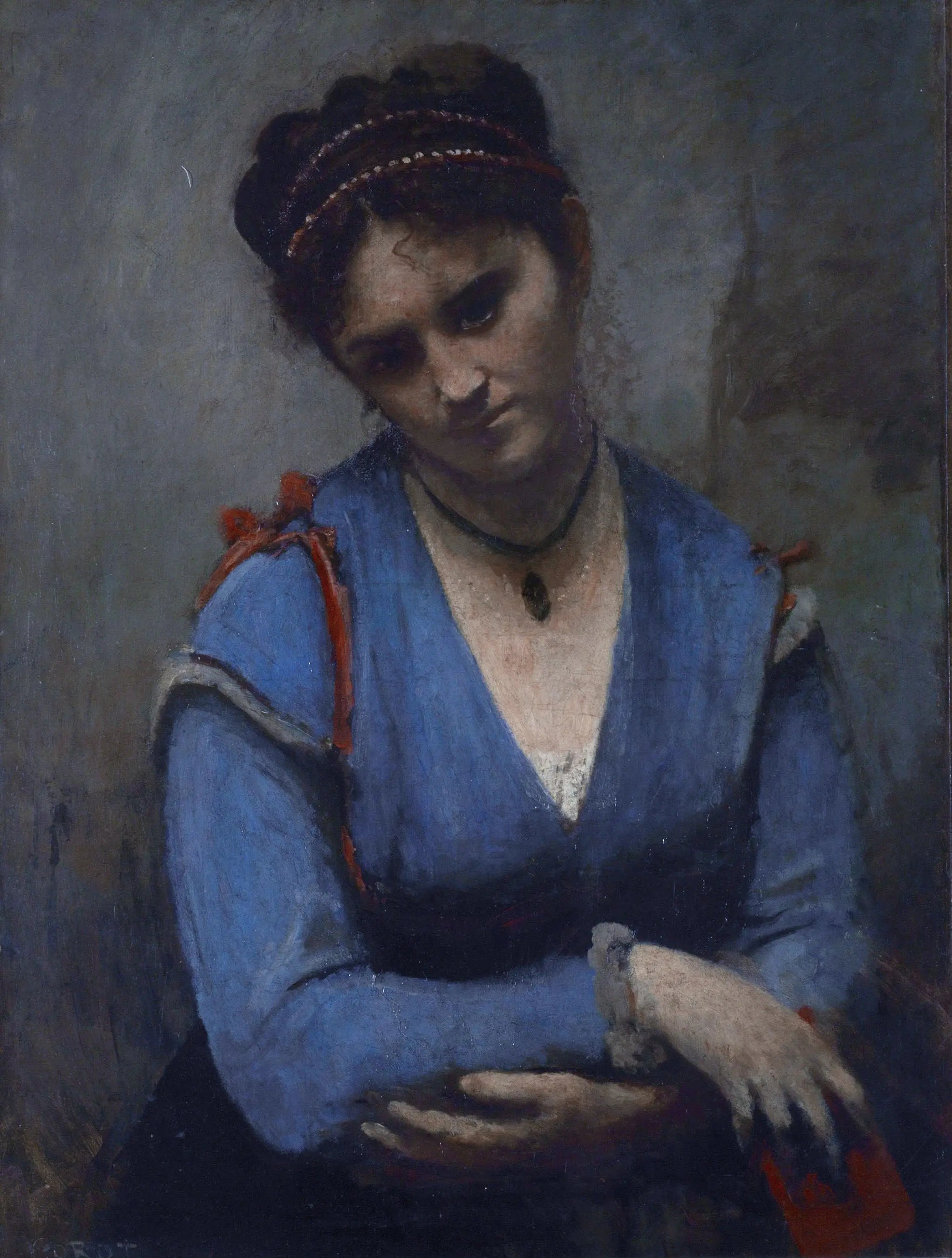 Portrait de Mariette Gambay - Jean-Baptiste Camille Corot - Alpha Reproduction