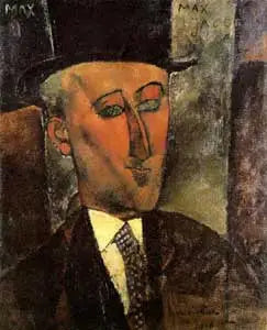 Reproduction du tableau « Portrait de Max Jacob - Amedeo Modigliani » par Alpha Reproduction en peinture à l’huile