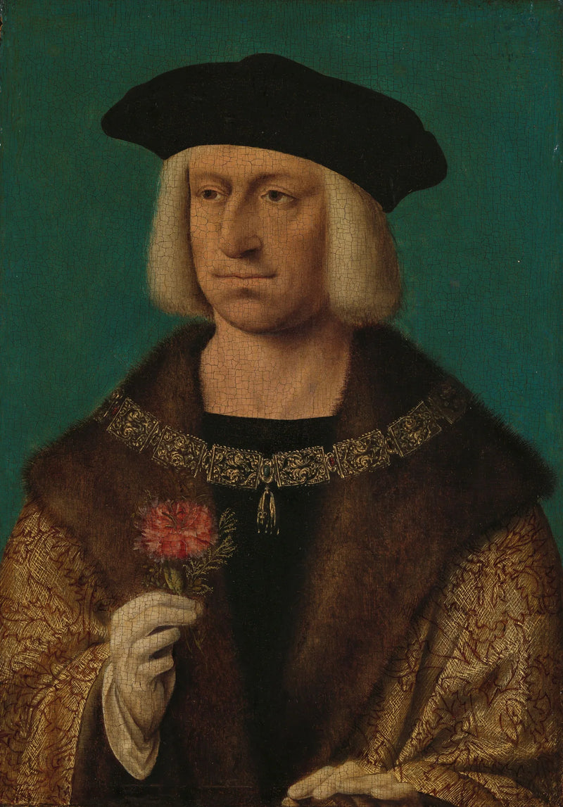 막시밀리안 1세(1459-1519)의 초상화 - Joos van Cleve