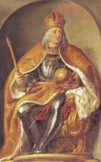 성제국 황제 막시밀리안 1세 초상화 (1459-1519) (Pompa Introitus Ferdinandi), 1634-1635 - 피터 폴 루벤스