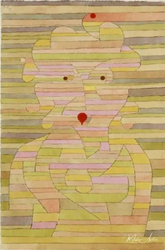 Portrait de Mme Gl. - Paul Klee - Reproductions de tableaux et peintures haut de gamme