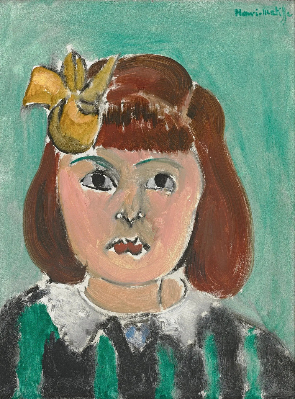 Portrait de petite fille - Henri Matisse image 1 copie de tableau peinte à la main