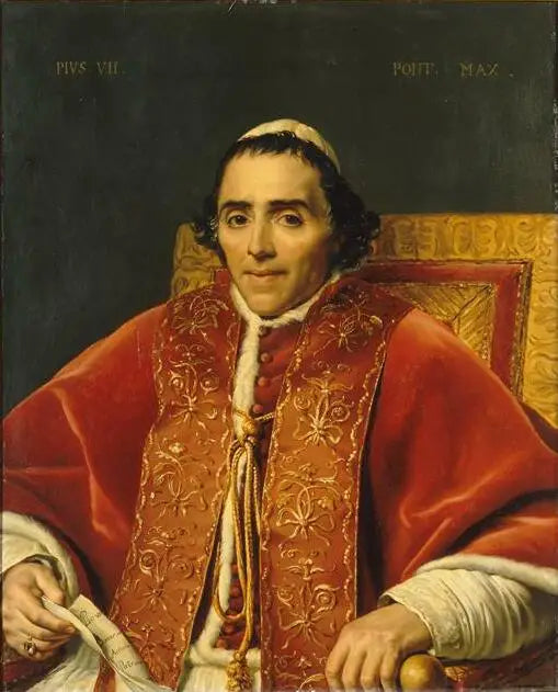 Portrait de Pie VII - Jacques-Louis David image 1 reproduction d’œuvre d’art à l’huile