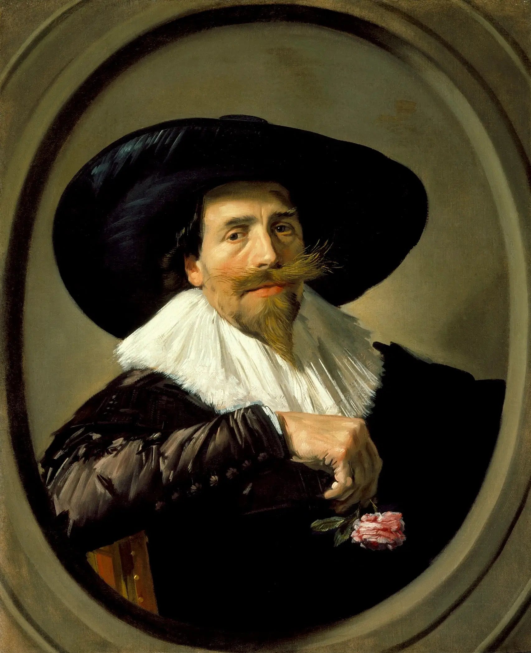 Portrait de (possible) Pieter Tjarck - Frans Hals image 1 reproduction d’œuvre d’art à l’huile