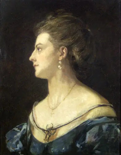 Portrait de sa femme - Viktor Madarász image 1 copie de tableau peinte à la main