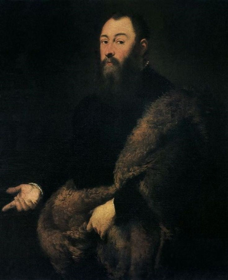 시지스문트 2세 아우구스트(1520–1572) 초상화 - 자코포 틴토레토