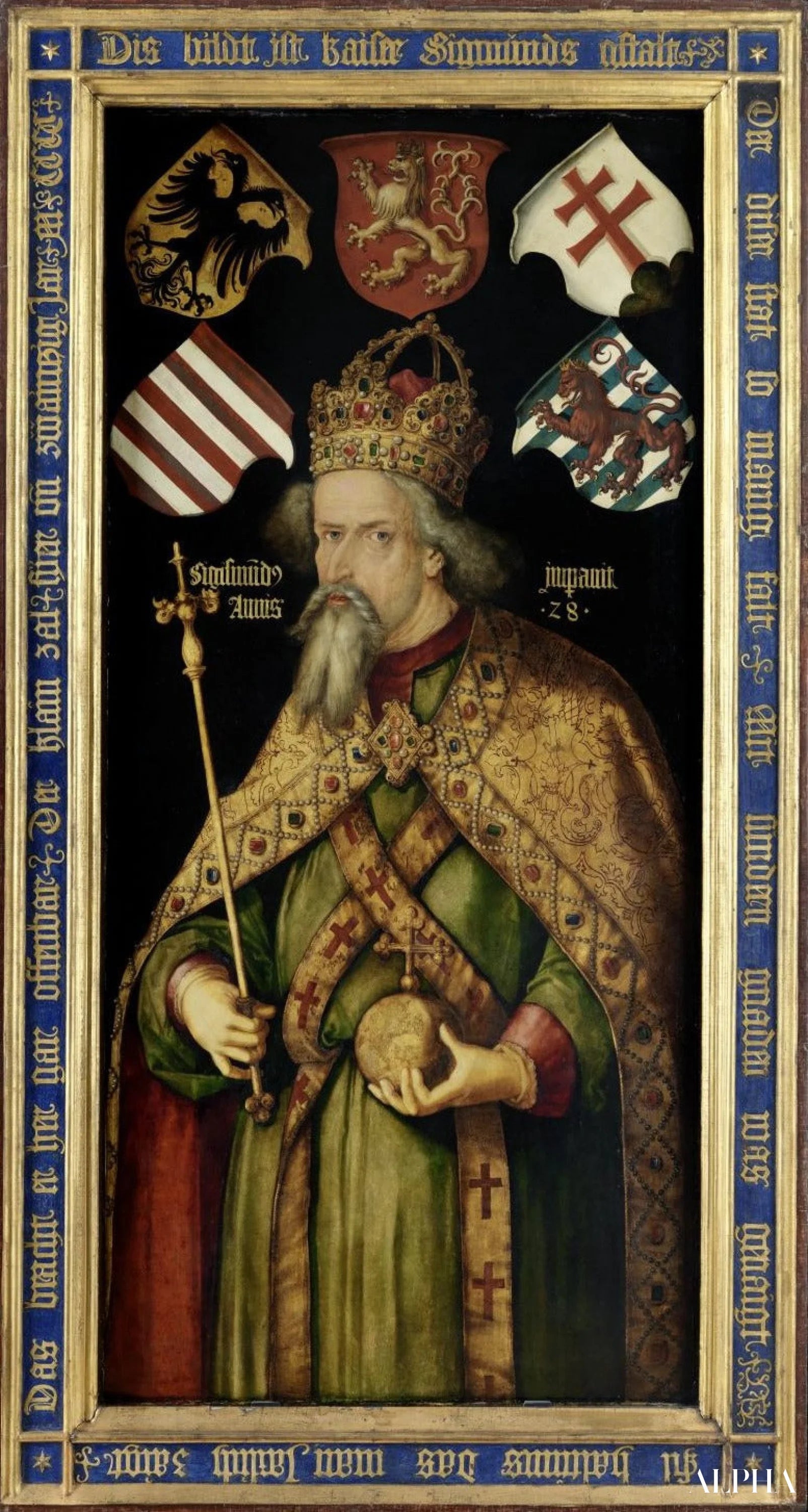 Portrait de Sigismond de Luxembourg - Albrecht Dürer - Reproductions de tableaux et peintures haut de gamme