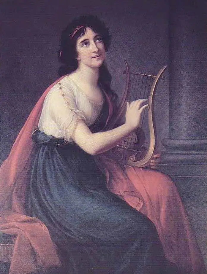 소피아 프리와 사포의 초상화 - 엘리자베스 비제 르 브뤼넹

Source:
Portrait de Sophia Fries et Sappho - Élisabeth Vigée Le Brun