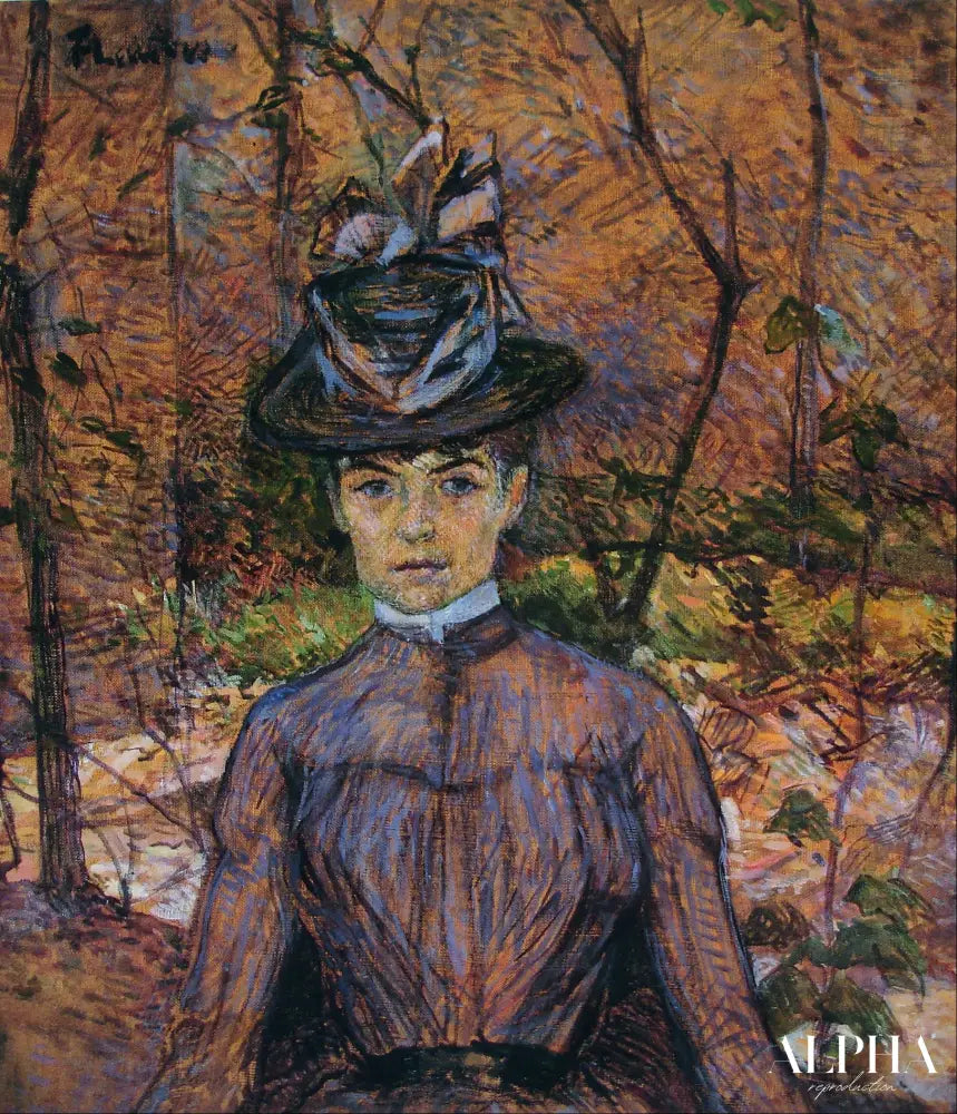 Portrait de Suzanne Valadon - Toulouse Lautrec - Reproductions de tableaux et peintures haut de gamme