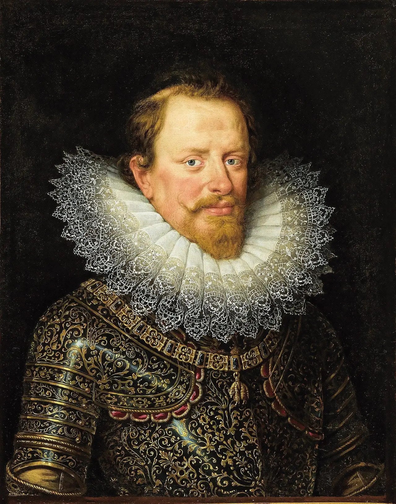 Portrait de Vincenzo Gonzaga duc de Mantoue portant l’armure et l’Ordre de la Toison d’Or - Frans Pourbus the Younger