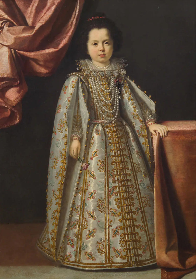 비토리아 델라 로베레(1622-1694)의 초상화, 4 또는 5세 - 로렌조 리피