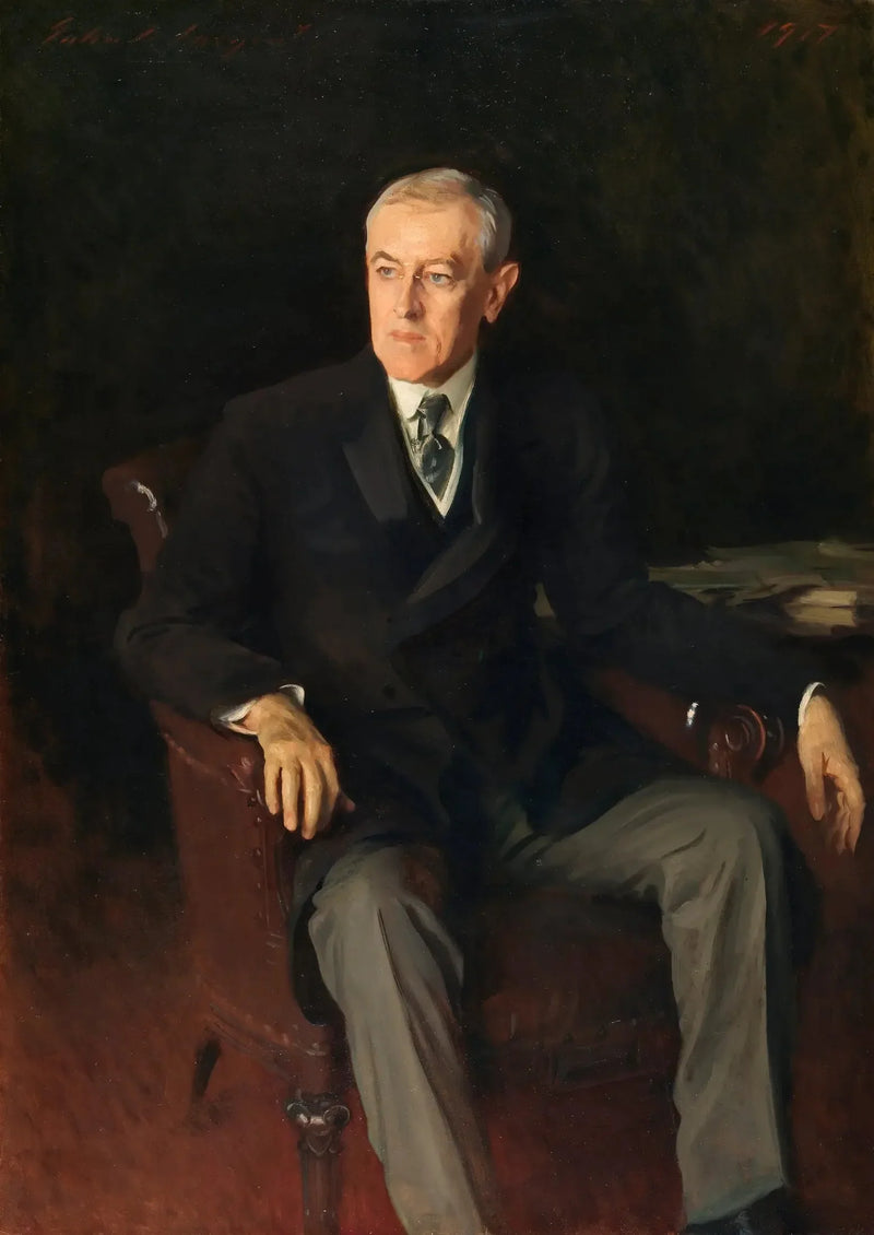 우드로 윌슨 초상화 (1856-1924), 미국 대통령 - 존 싱어 사전트