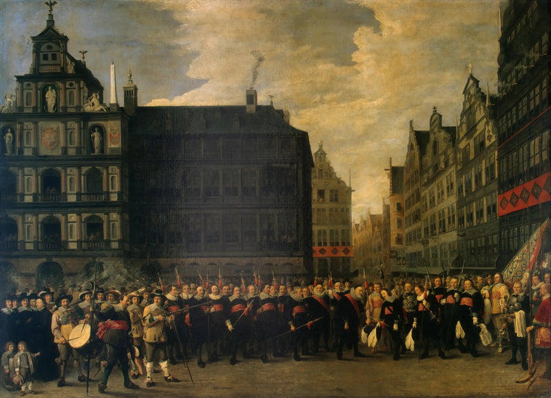 앤트워프 그랑플라스의 활술사 길드 회원 초상화 - 다비드 테니에르 르 쥬네

Source:
Portrait des membres de la guilde des arbalétriers sur la Grand-Place d'Anvers - David Teniers le Jeune