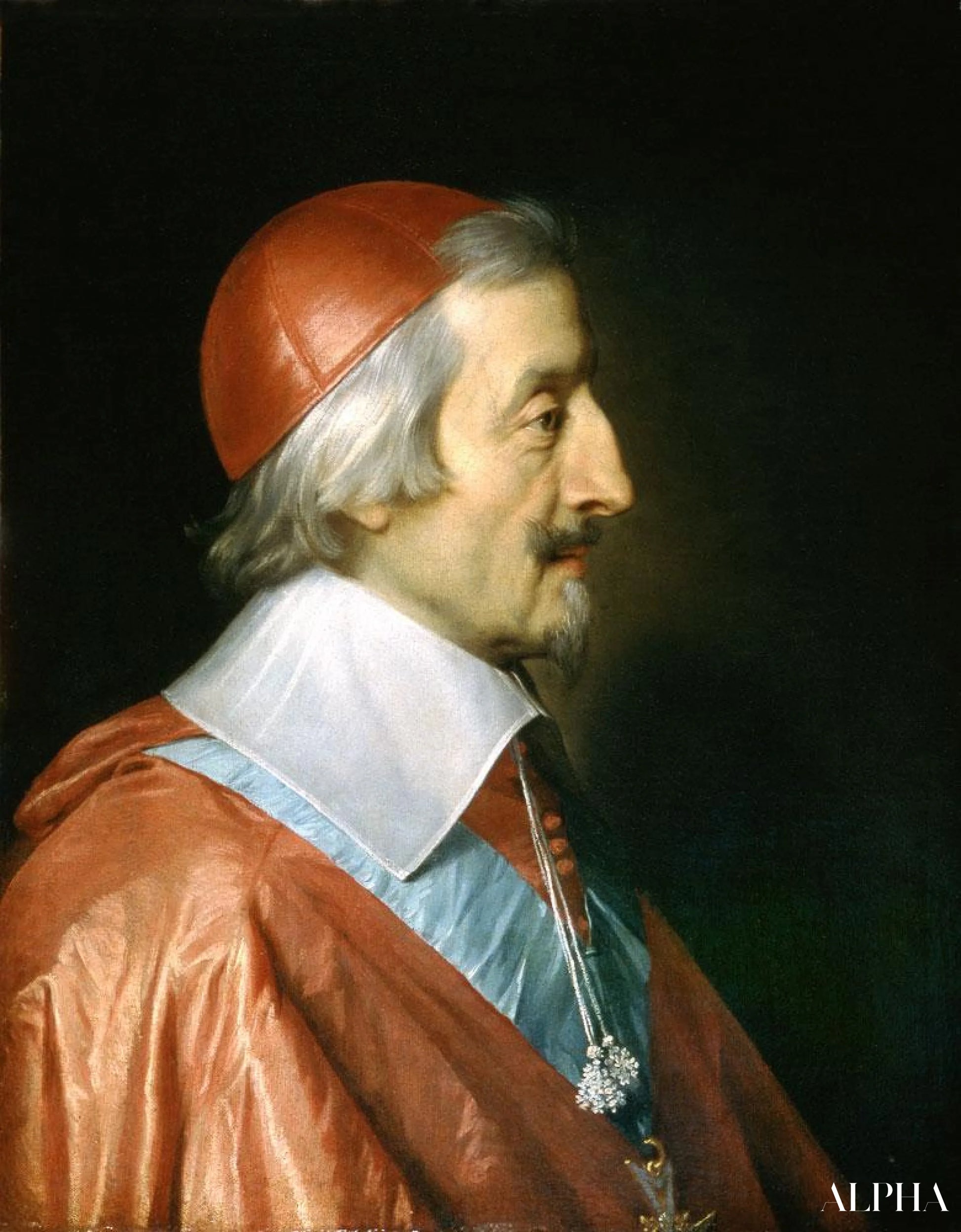 Portrait du Cardinal Richelieu - Philippe de Champaigne - Reproductions de tableaux et peintures haut de gamme