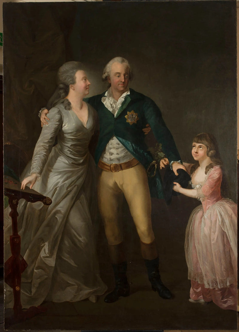 작센 공작 칼 아우구트와 그의 배우자 소피, 그리고 딸의 초상화 - 안톤 그라프

Source:
Portrait du duc saxon Karl August avec son épouse Sophie et leur fille - Anton Graff