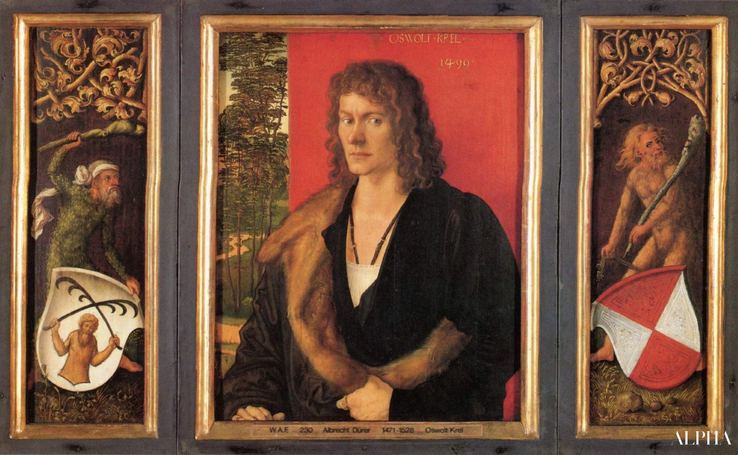 Portrait du Oswald Krell - Albrecht Dürer - Reproductions de tableaux et peintures haut de gamme