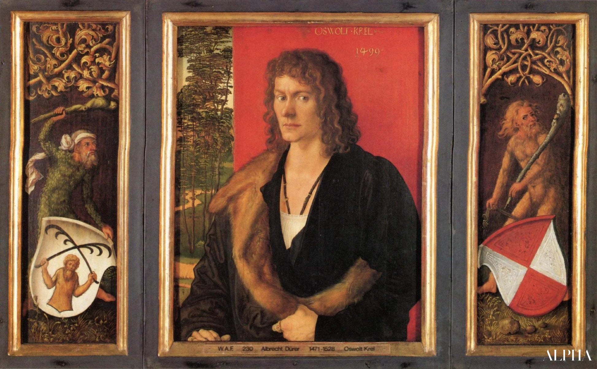 Portrait du Oswald Krell - Albrecht Dürer - Reproductions de tableaux et peintures haut de gamme