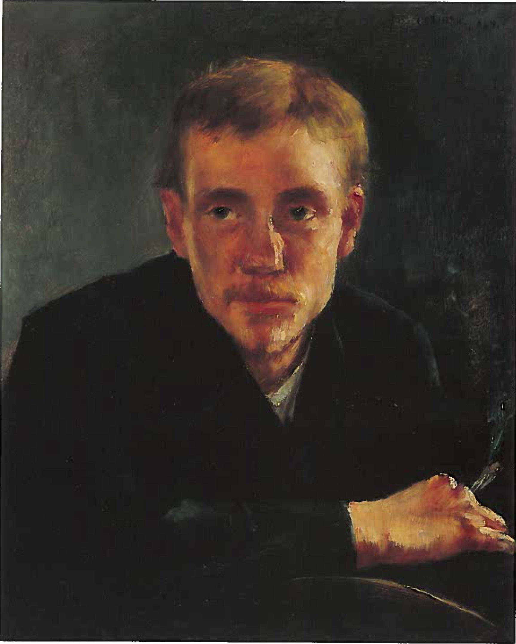 Portrait du peintre Paul Eugène Gorge - Lovis Corinth image 1 tableau peint à l’huile sur toile