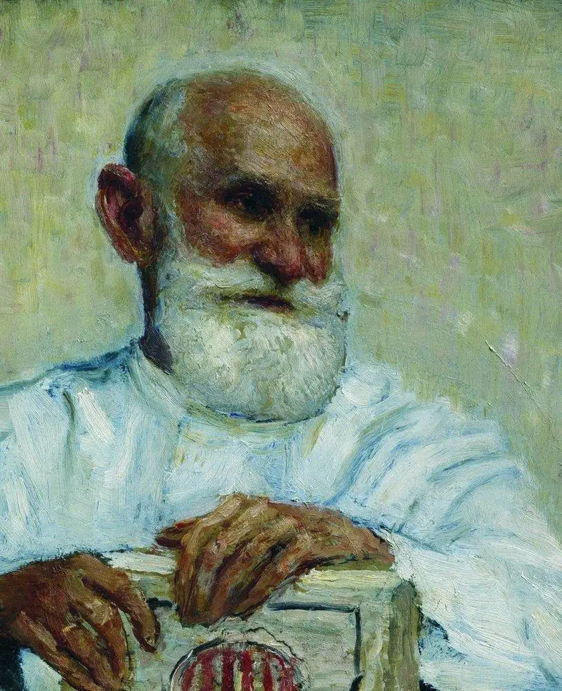 생리학자 이반 페트로비치 파블로프의 초상화 - 일리야 레핀

Source:
Portrait du physiologiste Ivan Petrovitch Pavlov - Ilya Repin