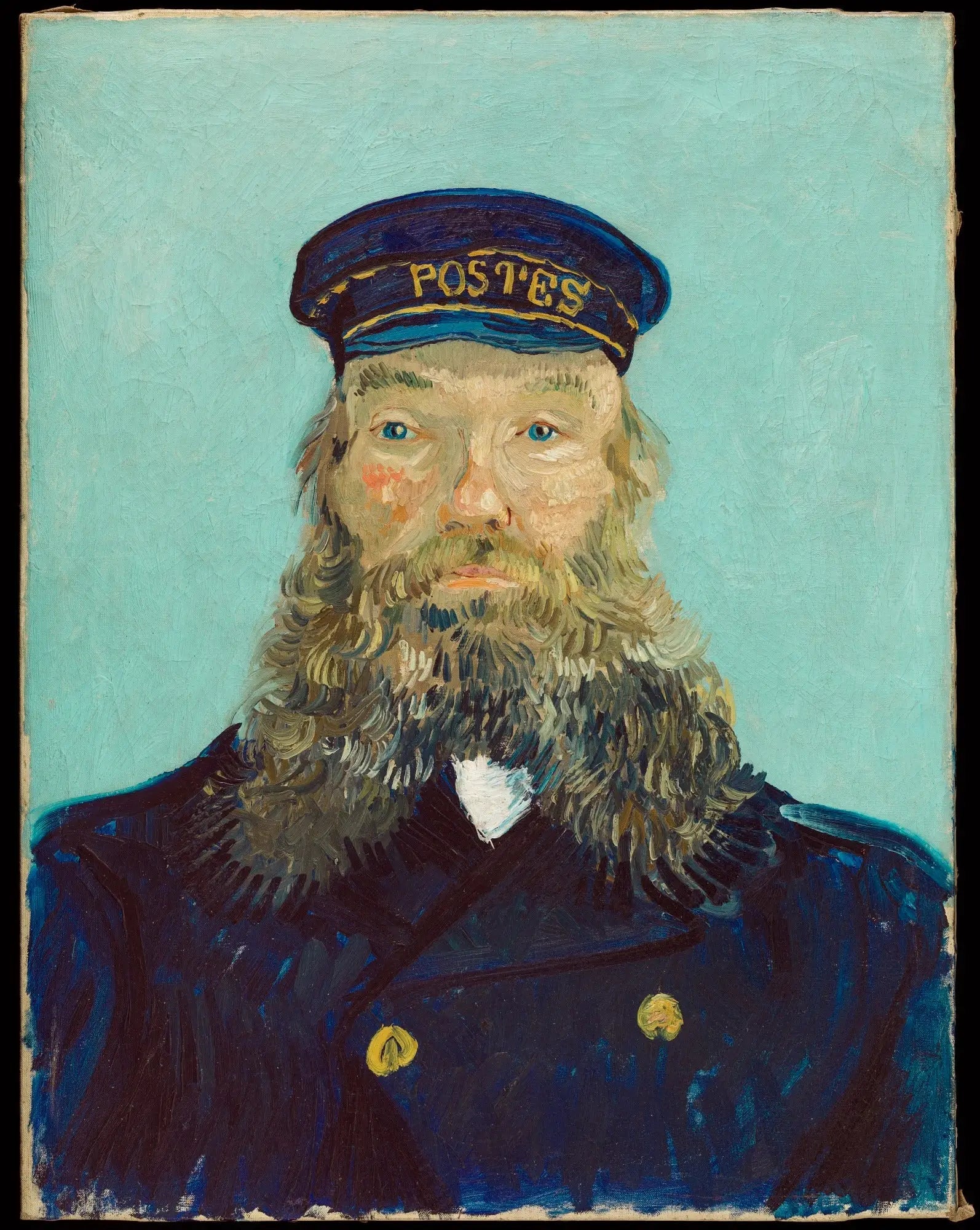Portrait du postier Joseph Roulin - Vincent van Gogh image 1 tableau peint à l’huile sur toile