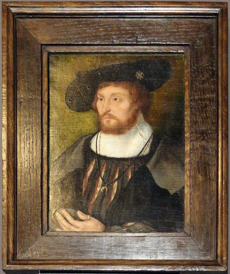 덴마크 크리스티안 2세 왕의 초상화 (1481-1559) - Joos van Cleve