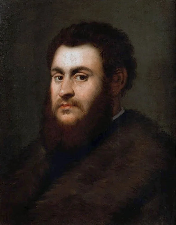 Portrait du roi Sigismond II Auguste portant un manteau garni de fourrure - Jacopo Tintoretto image 1 reproduction d’œuvre d’art à l’huile