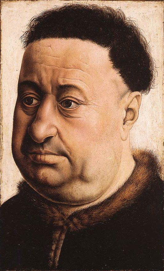Portrait d’un homme gros - Robert Campin - Alpha Reproduction
