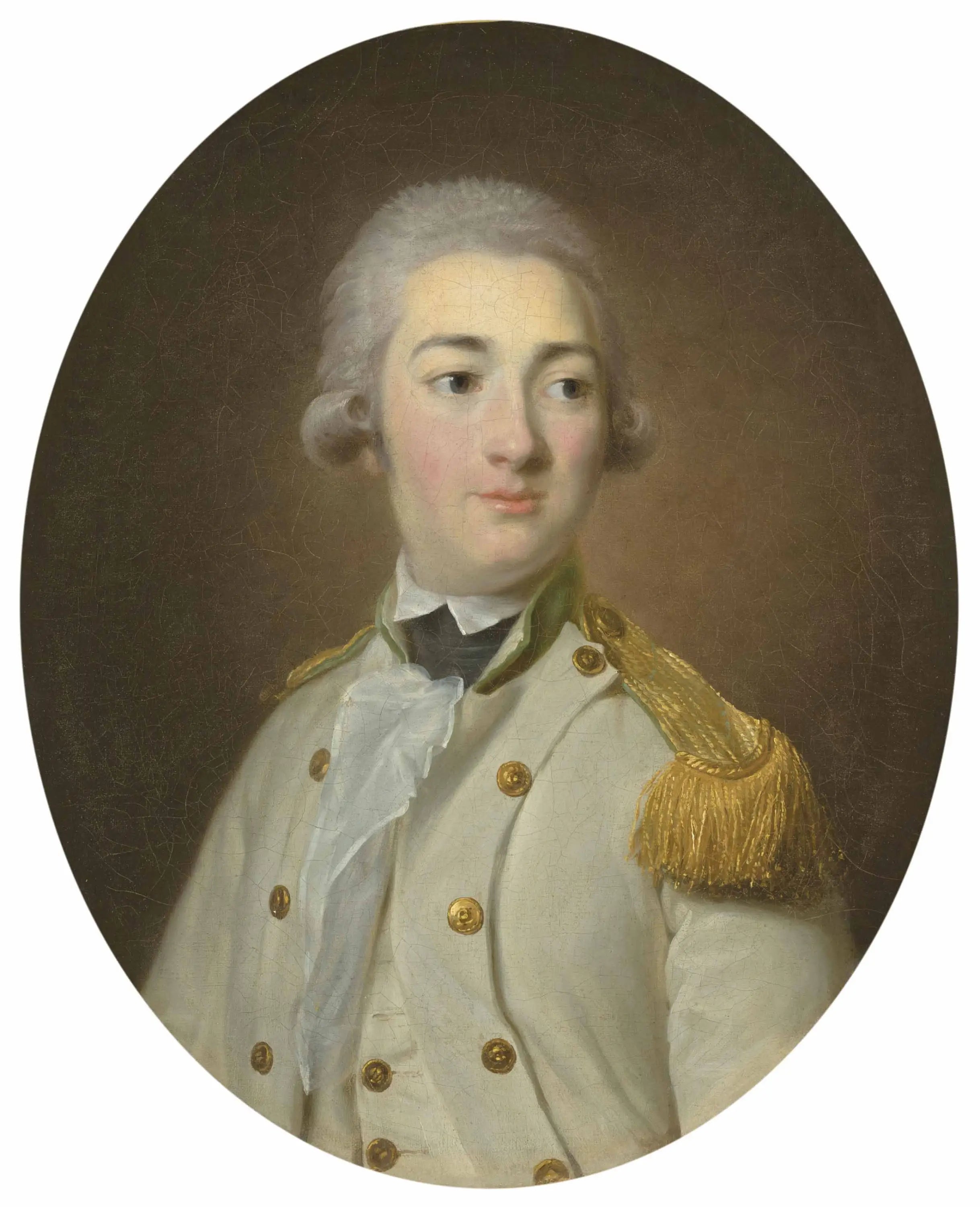 Portrait d’un officier subalterne de l’infanterie royale française en buste - Élisabeth Vigée Le Brun - Alpha