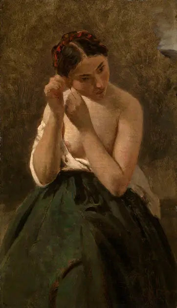 Portrait d’une femme - Jean-Baptiste Camille Corot - Alpha Reproduction