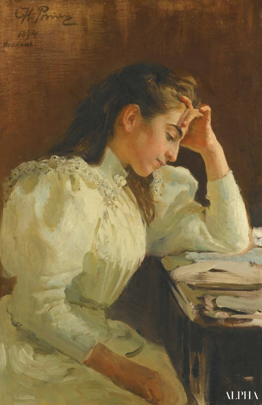 Portrait d'une femme napolitaine - Ilya Repin - Reproductions de tableaux et peintures haut de gamme