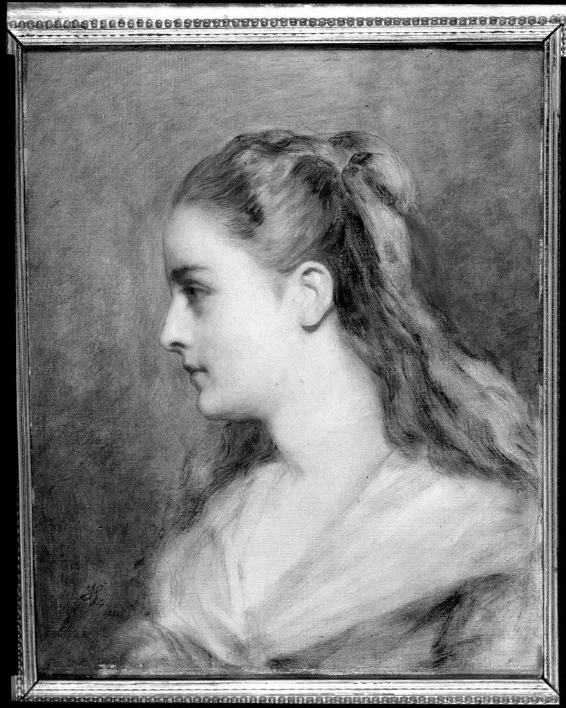 Portrait d’une jeune femme de profil - Frederic Leighton - Alpha Reproduction