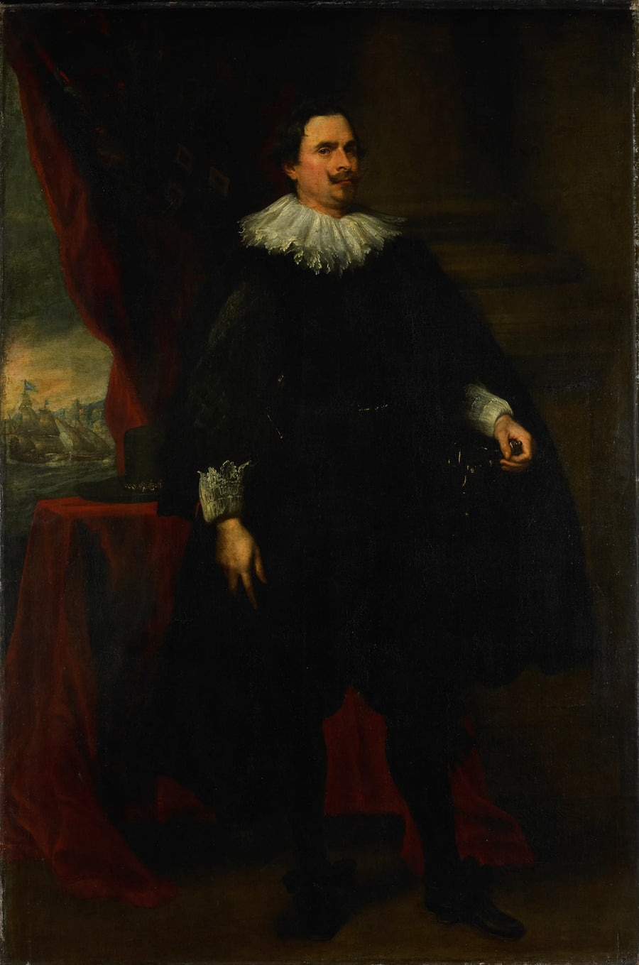 Portrait d'un homme de la famille van der Borght, peut-être François van der Borght - Artiste inconnu du Rijksmuseum