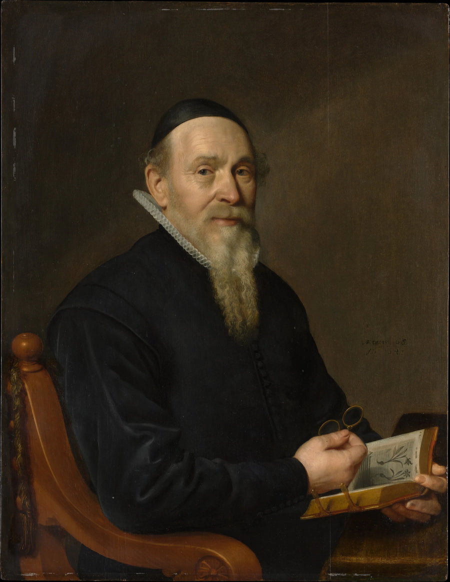Portrait d'un homme, possiblement un botaniste - David Bailly