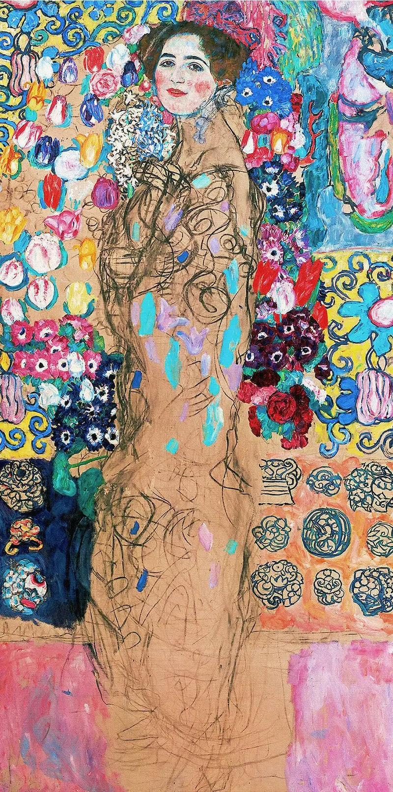 마리아 문크의 미완성 초상화 - 구스타프 클림트