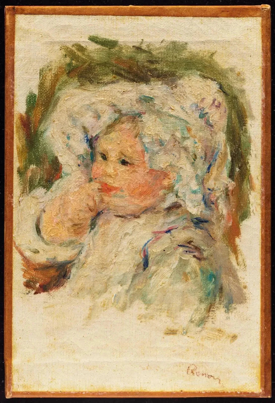 Portrait d’un jeune enfant, vers 1895, Pierre-Auguste Renoir, Museum of Fine Arts Boston – reproduction peinture à l’huile
