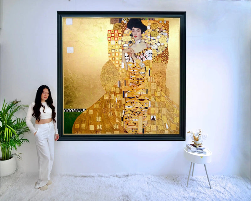 마스터 아폴론에 의한 아델 블로흐-바우어의 재구성 초상화 | 200 x 200cm
